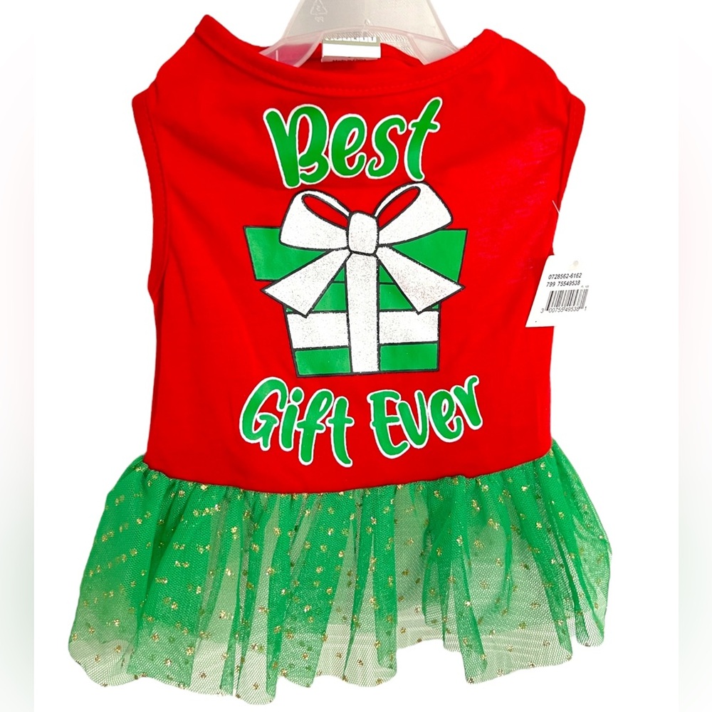 Pet Spirit Best Gift Ever Christmas Pet Dress NWT